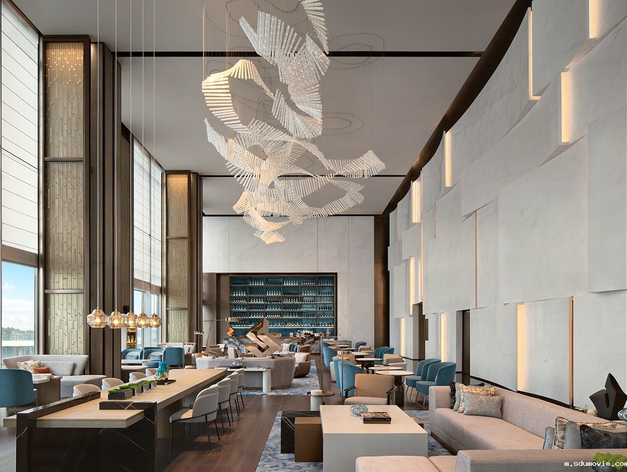 杨邦胜酒店设计公司作品_深圳国际会展希尔顿酒店大堂吧