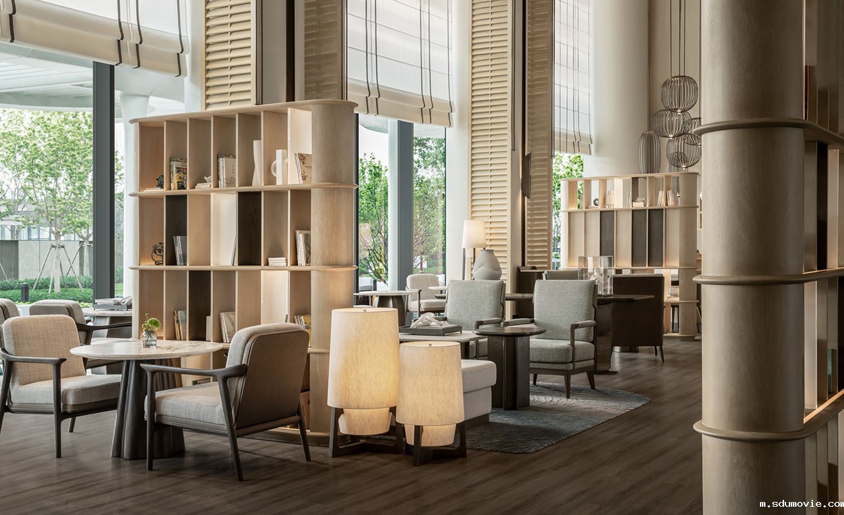 杨邦胜设计公司品牌星级度假酒店设计作品_秦皇岛万豪酒店_大堂吧