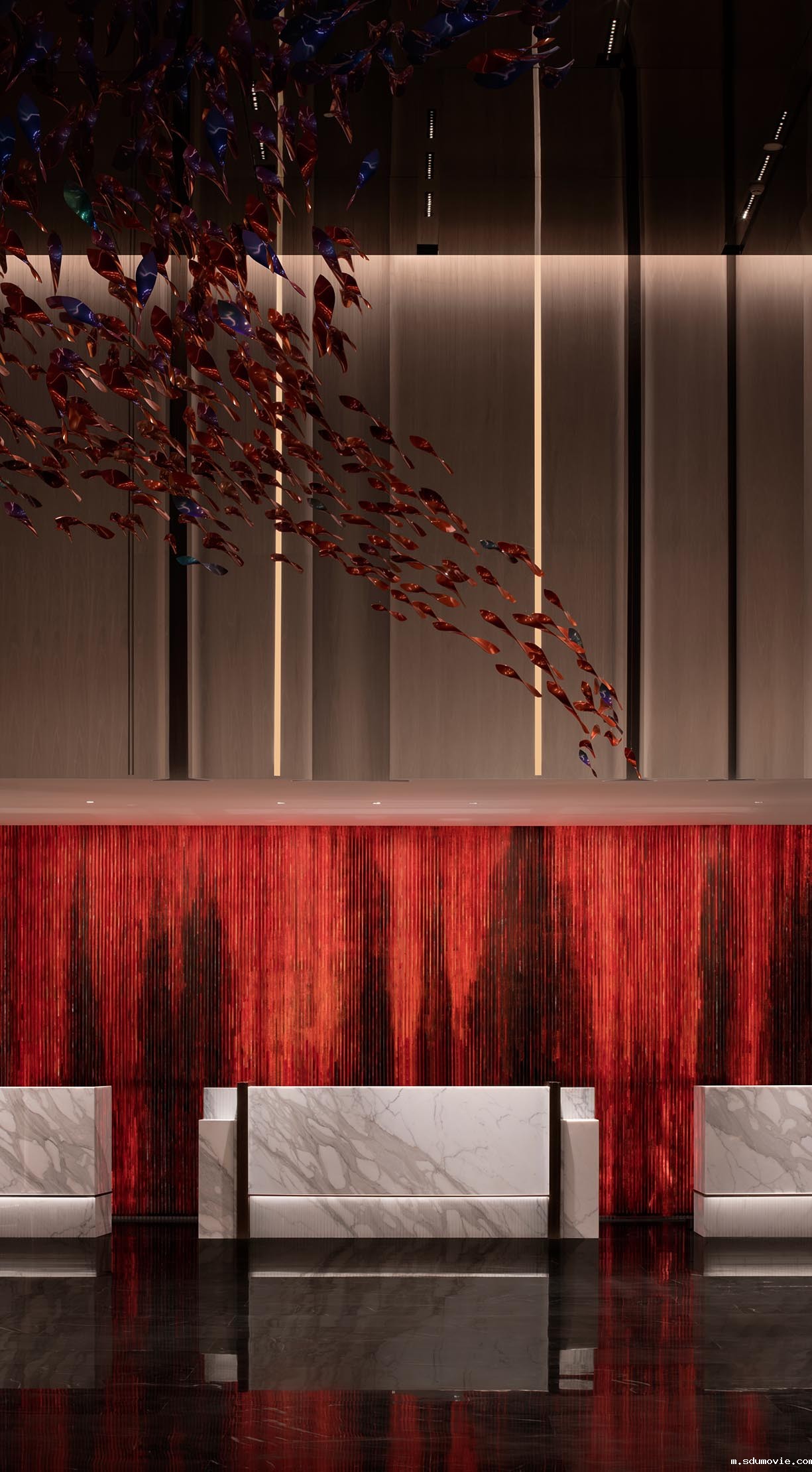 杨邦胜公司五星级商务酒店设计作品_上海大华长风华邑酒店_接待大堂